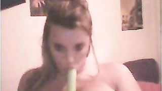 Very busty teeny webcam chick plays with vibrator using her mouth--_short_preview.mp4