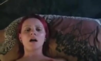 Filthy redhead gets brutally fucked in missionary position