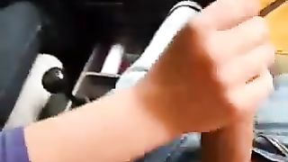 My lustful redhead GF gives hand in a car and eats cum--_short_preview.mp4