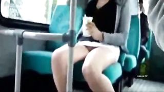 Naughty chick flashes her pretty pussy on the public transport--_short_preview.mp4