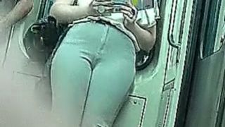 The big butt brunette babe in tight jeans in the metro--_short_preview.mp4