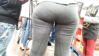 Fabulous momma pushes a shopping cart and makes her cute booty bounce--_short_preview.mp4