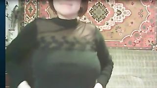 This Russian mature woman is not shy to show off her well developed boobs--_short_preview.mp4
