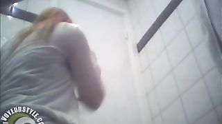 Pretty blonde urinates and blows her nose on the toilet--_short_preview.mp4