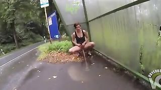Amateur babe reveals pussy and ass in public--_short_preview.mp4