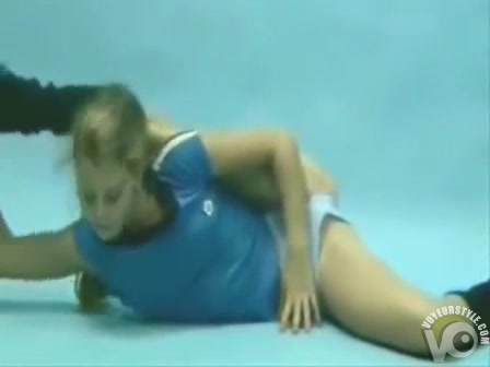 Stunningly flexible girl bends her body in wild ways