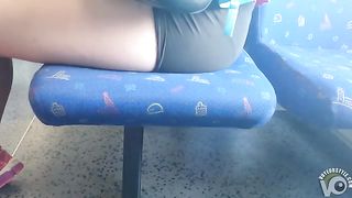 Sporty booty on the bus in black spandex--_short_preview.mp4