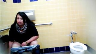 Lovely Brazilian fattie gets recorded urinating hard in a public restroom--_short_preview.mp4