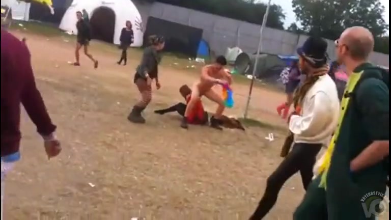 Tripping and dancing naked at a festival