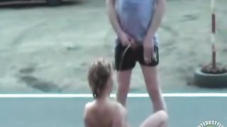 Pissing on a girl in the middle of the road--_short_preview.mp4