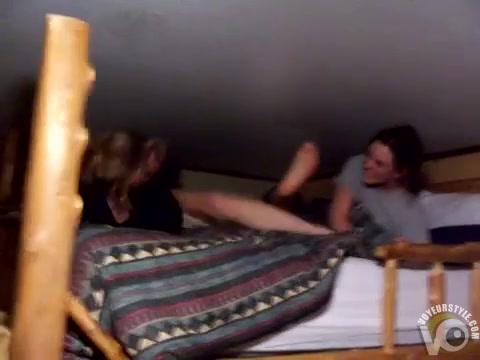 Saucy college girl farts in the dorm room almost naked