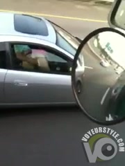 Hitchhiker sucks the car driver’s penis while he plays with her asshole