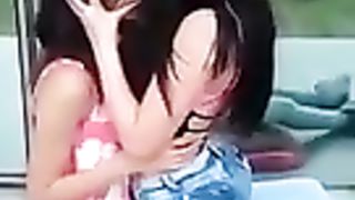 Two stunning lesbians make out with each other in public--_short_preview.mp4