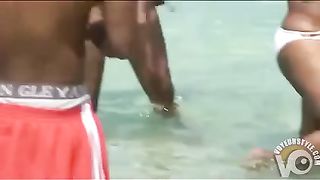 Tit flashing black girls draw attention at the beach--_short_preview.mp4