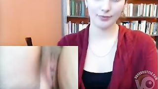 Penetrating herself in the library--_short_preview.mp4