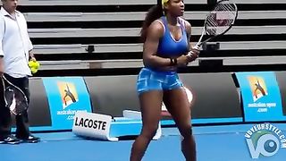 Serena Williams warms up in skintight spandex--_short_preview.mp4