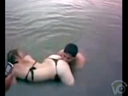 Eating ass in the lake is really hot