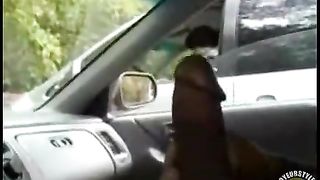 Jerking off my large dick in the car--_short_preview.mp4