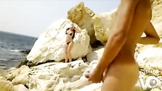 Hard cock exposed to bikini girls at the beach--_short_preview.mp4