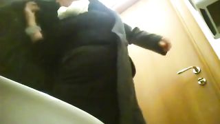 Classy blonde mature urinates in public bathroom video--_short_preview.mp4