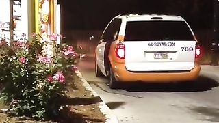 Drunken hottie takes a piss next to her taxi--_short_preview.mp4