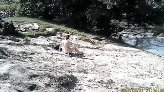 Naked pregnant redhead out on the lake--_short_preview.mp4