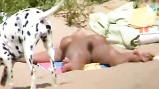 Busty milf tans naked on the beach--_short_preview.mp4