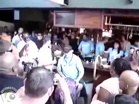 Bartender flips a girl and the crowd goes wild