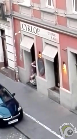 French prostitute likes being nailed by her clients in public