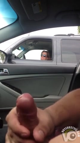 Dude gets caught stroking his penis by a loyal woman