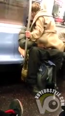 Couple goes all steamy in the public transportation