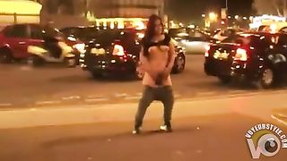 Drunk French girl exposes her perky tits and hairy muff in public--_short_preview.mp4