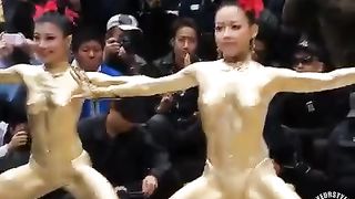 Body painted Thai ladies dance in public--_short_preview.mp4