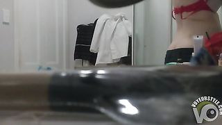 My girlfriend plays with her pubic hair on a bathroom cam--_short_preview.mp4
