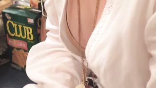 Intriguing brunette and her desirable cleavage--_short_preview.mp4