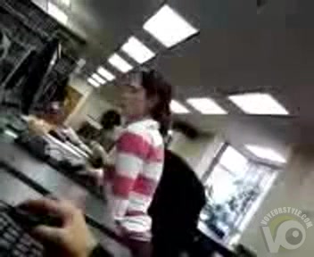 Masturbating student at a public library computer
