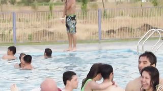 Latina couple enjoys copulating in the middle of a public pool--_short_preview.mp4