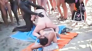 Beach girl rides dick and sucks another for a crowd--_short_preview.mp4
