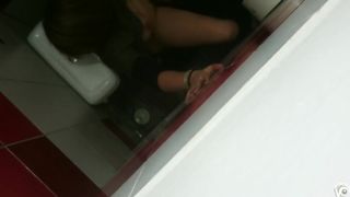 Saucy babe gets her pussy hammered in a public toilet--_short_preview.mp4