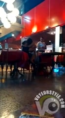 Cowgirl fun in the restaurant