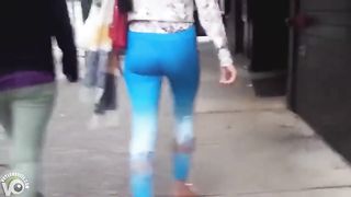 Blue spandex hugs her ass on the city street--_short_preview.mp4