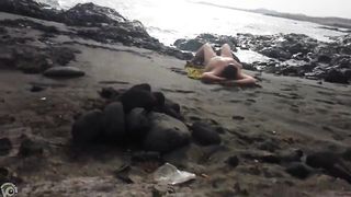 Stroking cock to a thick woman at the beach--_short_preview.mp4