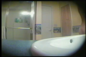 Spy cam video made in the bathroom while my ex-wife was washing