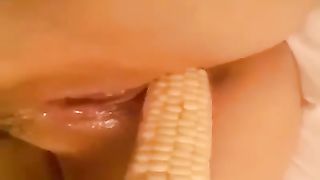 Perverted amateur anon whore used corn to pet her soaking twat--_short_preview.mp4