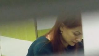 Beautiful redhead stranger girl filmed in the public restroom--_short_preview.mp4