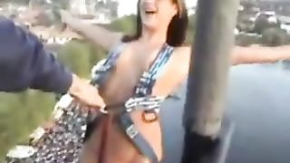 Kinky sporty brunette girl is ready for a nude bungee jumping--_short_preview.mp4