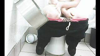 Chunky white amateur woman filmed from front in the toilet--_short_preview.mp4