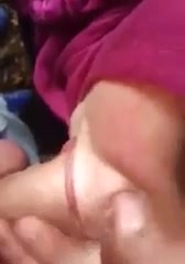 This Turkish whore is brave enough to suck a dick in public