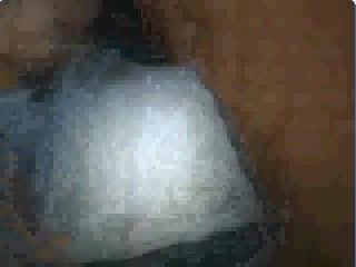Cute chubby Arab teen shows me her big saggy rack on webcam