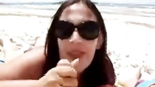 Awesome blowjob from my Italian milf girlfriend on the beach--_short_preview.mp4